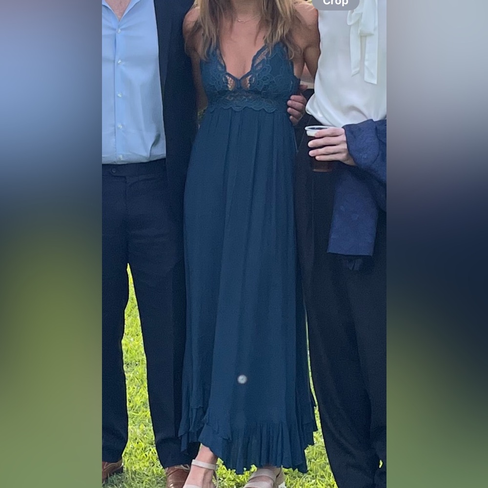 Free People navy blue sun dress